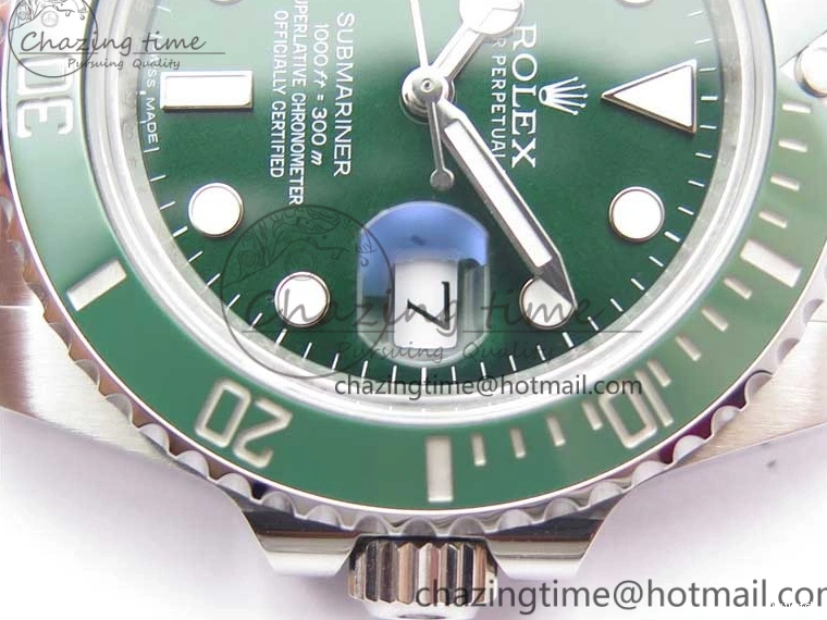 1:1 Ceramic Bracelet Submariner and Case Green V3 Edition ARF A2824 904L SS 116610 Best LV 0121